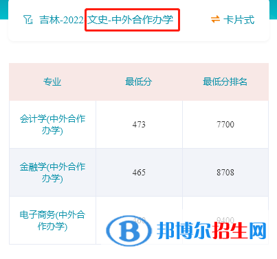 吉林財(cái)經(jīng)大學(xué)2022年各個(gè)專(zhuān)業(yè)錄取分?jǐn)?shù)線(xiàn)匯總