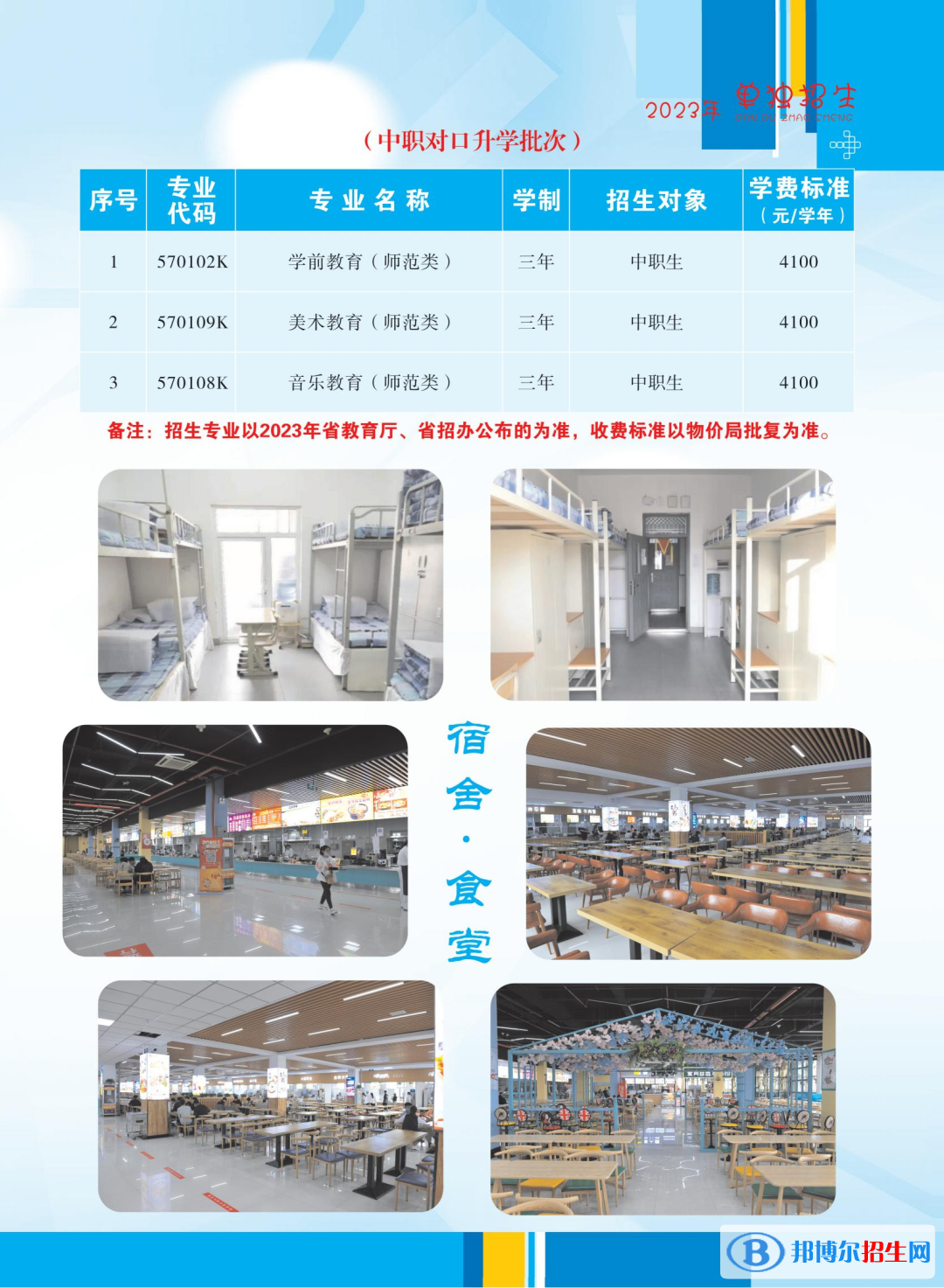 撫順師范高等?？茖W(xué)校單招2023年學(xué)費(fèi)一覽表