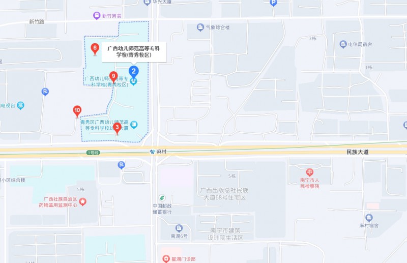 廣西幼兒師范高等?？茖W校附屬中等師范學校地址，乘車路線