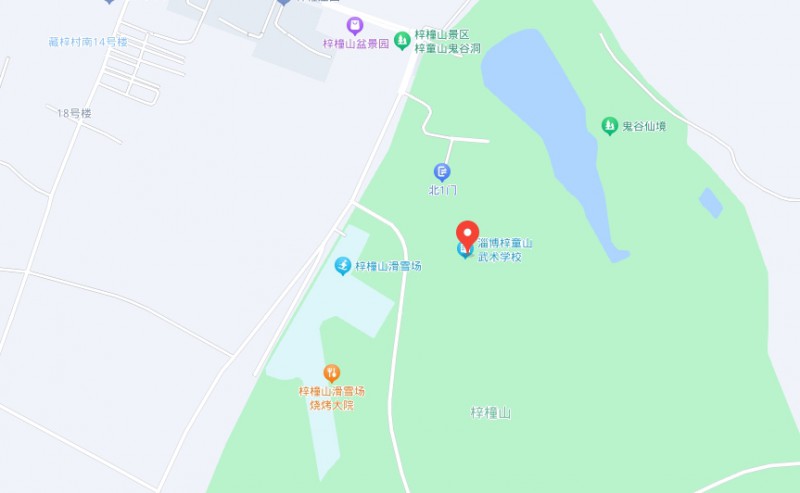 淄博梓童山武術(shù)學(xué)校地址，乘車路線
