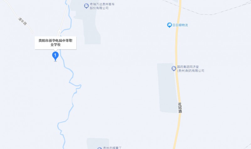 貴陽市新華電腦中等職業(yè)學(xué)校地址，乘車路線