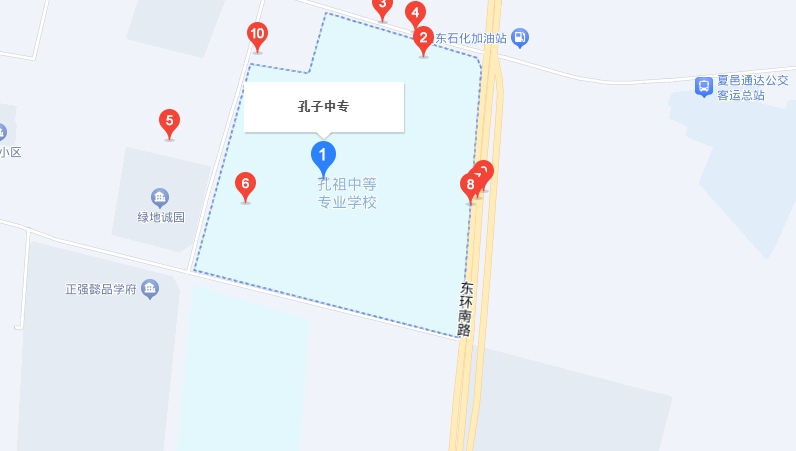 夏邑孔祖中等專業(yè)學校地址，乘車路線