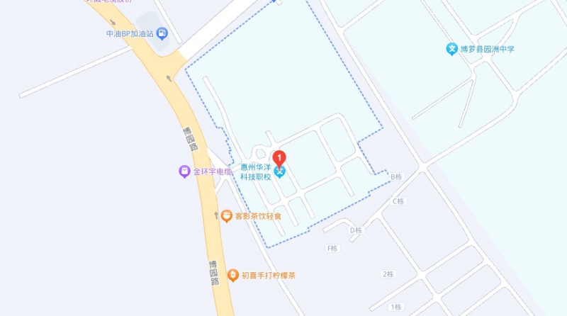 惠州華洋科技學(xué)校地址，乘車路線