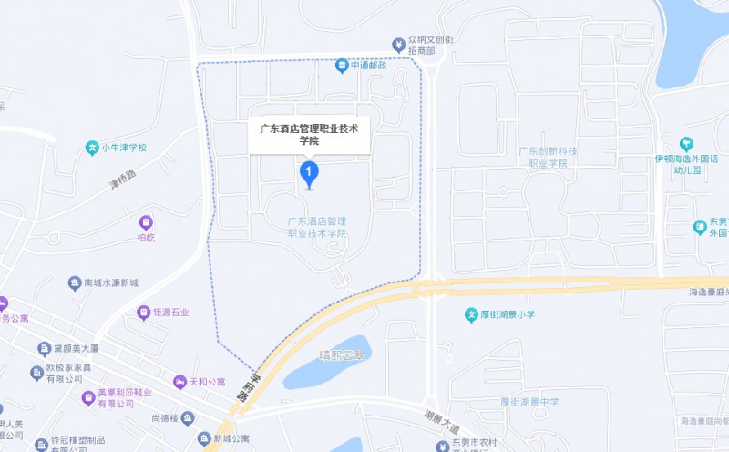 廣東酒店管理職業(yè)技術(shù)學(xué)院中職部地址，乘車路線