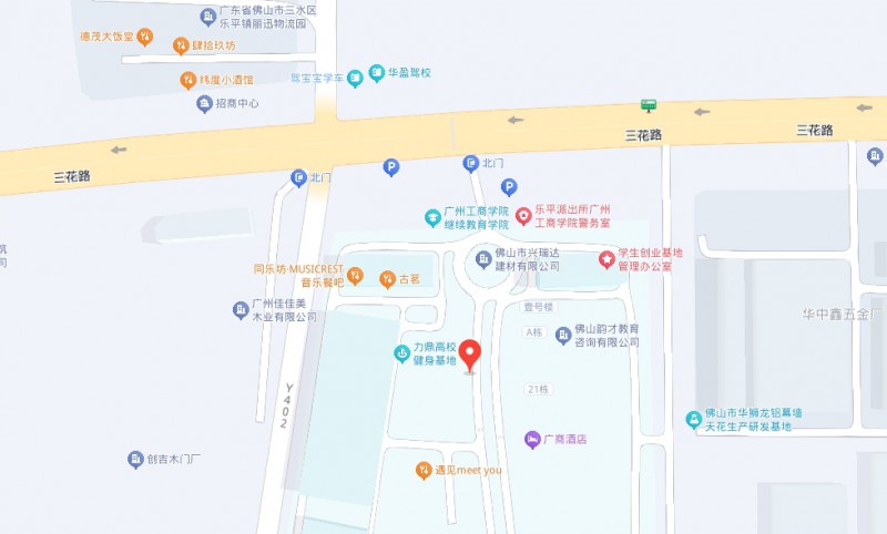 佛山花城工商高級技工學校三水校區(qū)地址，乘車路線