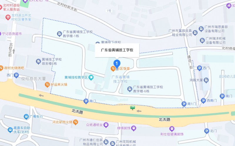 廣東省黃埔技工學(xué)校地址，乘車路線