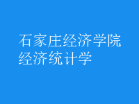 經(jīng)濟(jì)統(tǒng)計學(xué)